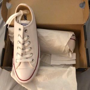 White leather converse